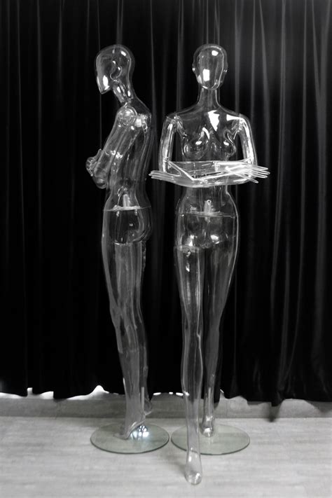 透明女模特全身3d拍摄透明有无头模特道具衣服模特展示架透明模特-阿里巴巴