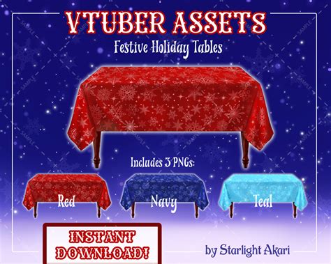 Vtuber Advent Calendar - Holiday Tables! - Starlight