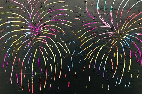 How To Paint Fireworks For Kids