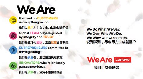We are Lenovo!!联想新文化抢先看！--联想社区