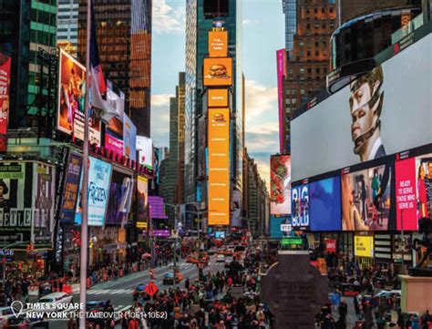 纽约时代广场日落时的景象图片下载 - 觅知网