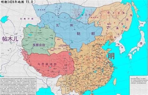 明朝藩王分布图图片