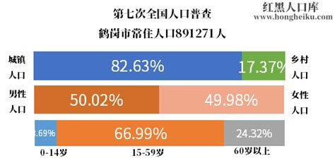 2023年[黑龙江]鹤岗市人口总人数口有多少和第七次人口普查结果 年龄金字塔结构 民族组成情况-红黑人口库