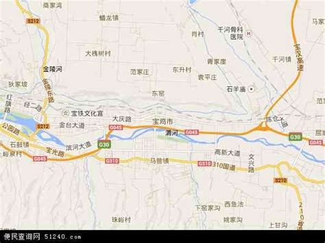宝鸡市眉县地图 - 中国地图全图 - 地理教师网