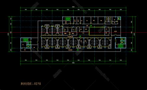 某医院综合楼平面设计方案CAD设计平面图_医疗建筑_土木在线