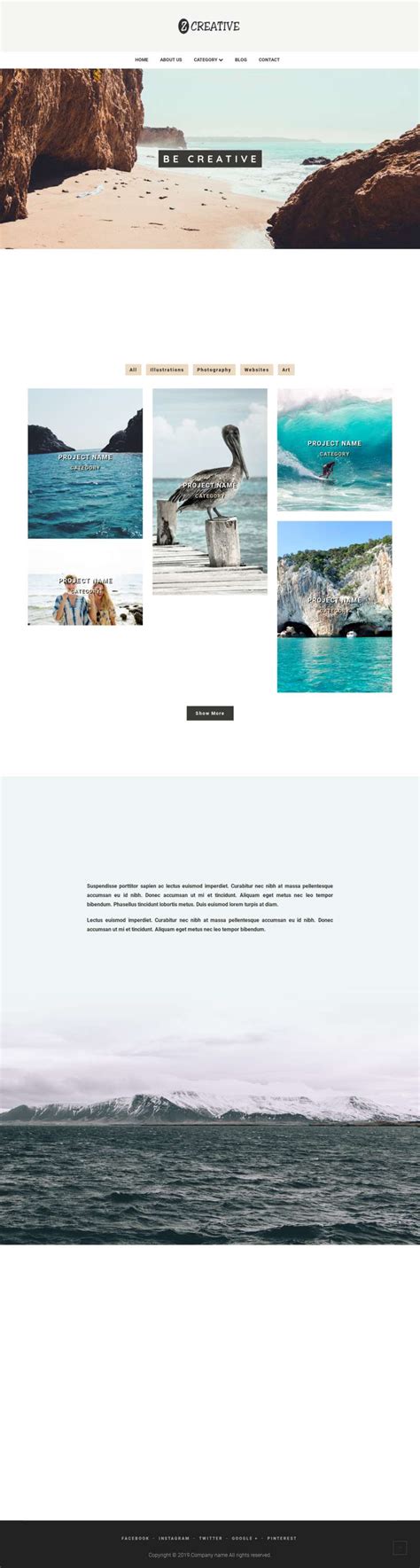 天蓝色干净的旅行社网站bootstrap模板-17素材网