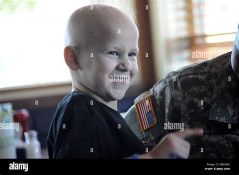 US Army 51296 Soldiers show support for six-year-old boy with cancer ...