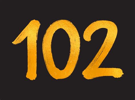 102 Number logo vector illustration, 102 Years Anniversary Celebration ...