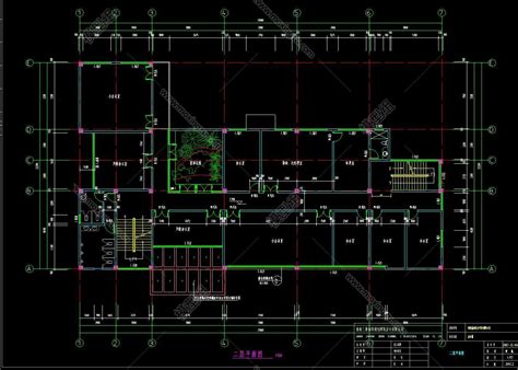 地产公司办公室装修施工图，CAD建筑图纸免费下载 - 易图网