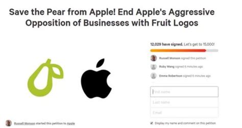 梨子和苹果logo太像？苹果起诉起诉一家5人公司__凤凰网