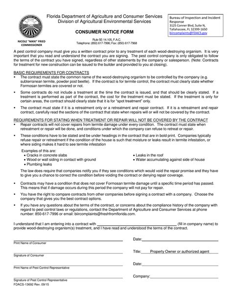Form FDACS-13692 - Fill Out, Sign Online and Download Printable PDF ...