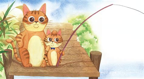 幼儿经典童话故事《小猫钓鱼》