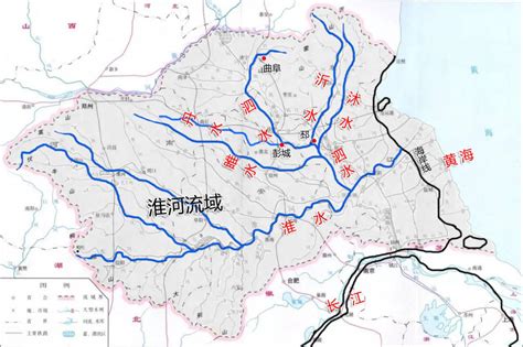 淮河流域图图片