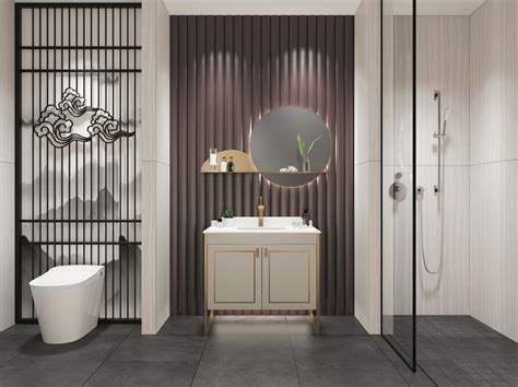 不锈钢浴室柜-YS023 新中式·旖旎轩 - 不锈钢浴室柜-YS023 新中式·旖旎轩