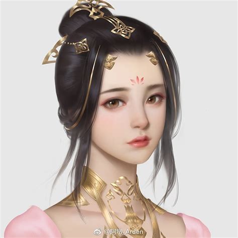 中国风女性角色原画中国风写实角色原画来自cgbook.cn (267)