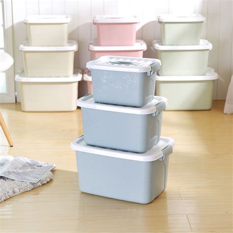 收纳箱批发特大号塑料箱家用整理箱收纳盒透明衣服储物周转箱加厚-阿里巴巴