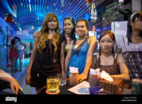 A Cambodian beer bar and sex trade working girls. Phnom Penh Cambodia S ...