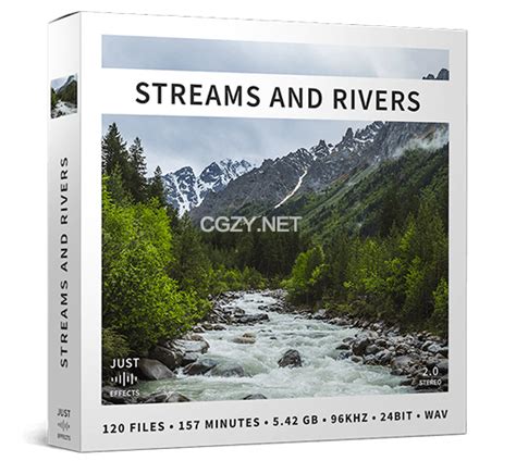 音效|120个自然小溪河流水流声无损音效素材 Just Sound Effects - Streams and Rivers - CG资源网