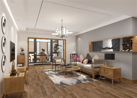 新中式家具一客厅2|空间|室内设计|陈校长设计 - 原创作品 - 站酷 (ZCOOL)