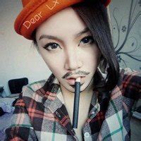 胡子女头像非主流