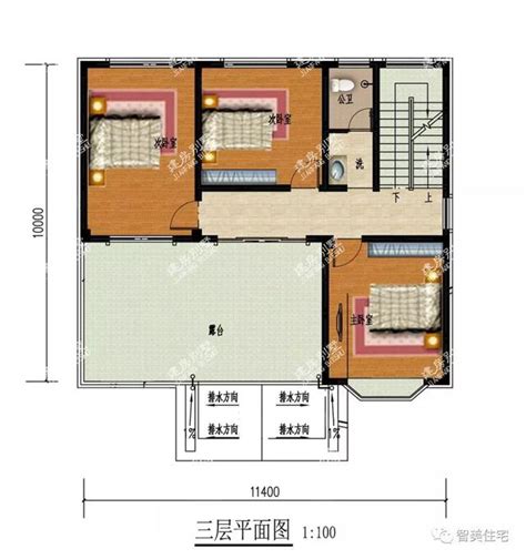 A858农村一层合院设计效果图，经典中式住宅-建房图库-墅小宅