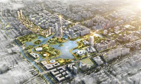 上海嘉定南门商务区城市设计-规划设计资料