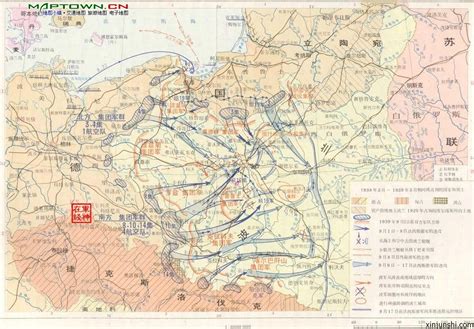 1943年二战全球形势图(加绘)-地图114网