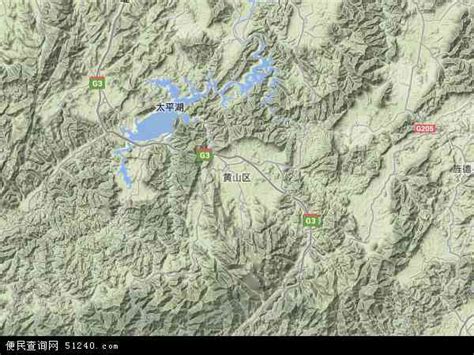 黄山区地图 - 黄山区卫星地图 - 黄山区高清航拍地图