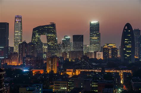 夜景的北京国贸高清图片下载-正版图片501430864-摄图网