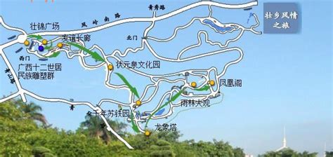 青秀山地图图片