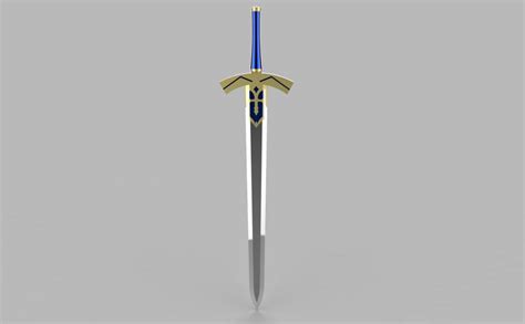 blender 发光的剑3d模型素材资源免费下载-Blender3D模型库