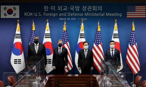 美韩“2+2”与美日会谈现温差，韩国能否做到外交平衡？_韩美