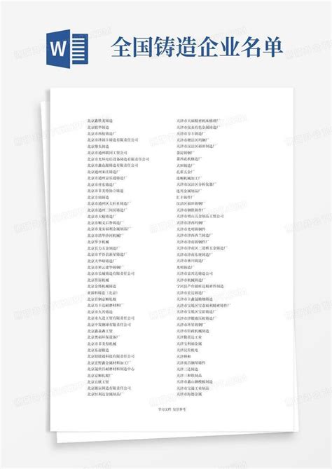 2020年河南省铸造行业产能清单公示（附完整企业名单）----FSC跨国铸造采购平台官方网站
