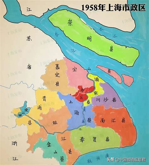 上海行政区划图图片