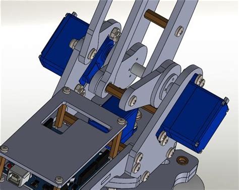 微型四轴并联机械手3D模型下载_三维模型_SolidWorks模型 - 制造云 | 产品模型