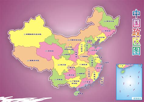 中国地图高清空白线描版_中国地图查询