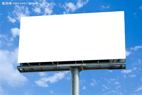 广告牌空白的白色的为户外的广告海报或空白-包图企业站