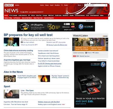 Website report for www.bbc.com