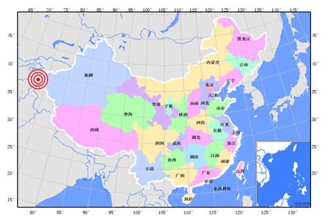 中国强震及地震带分布图 - 家在深圳