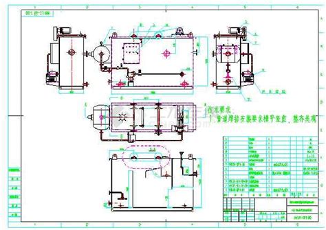 1吨/小时溶气气浮机总装图及零部件详细加工图纸 - 土木在线
