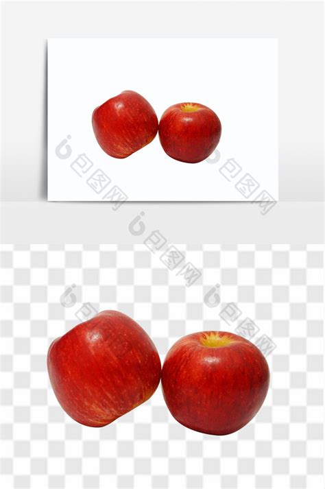 新鲜红富士苹果水果【PSD素材】-包图网