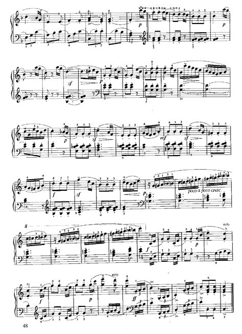 小奏鸣曲(Op.55 No.1) 键盘类 钢琴_钢琴谱_歌谱下载_搜谱网