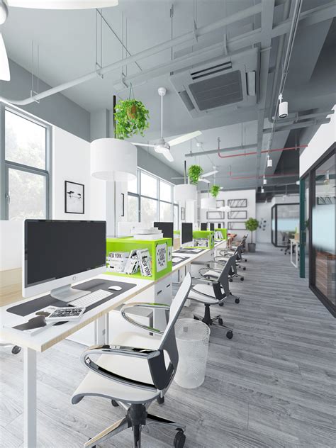 一个电子产品办公室设计|空间|室内设计|设计师小熊猫 - 原创作品 - 站酷 (ZCOOL)