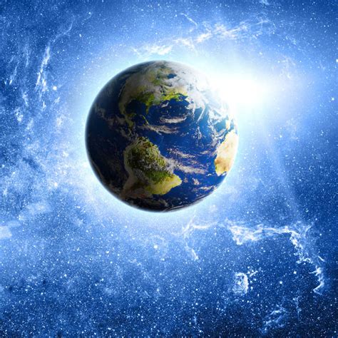 地球的夜晚。深太空中的地球球体。这张图片的元素由NASA提供照片摄影图片_ID:412785490-Veer图库