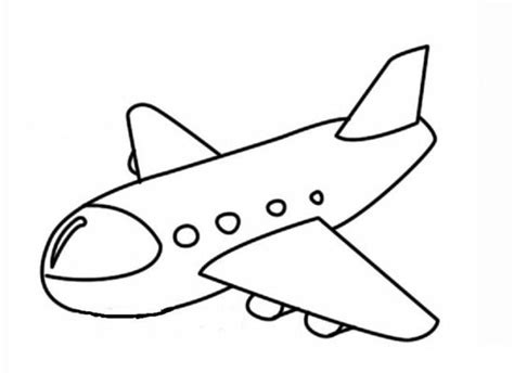 飞机简笔画画 飞机画法大全 - 水彩迷