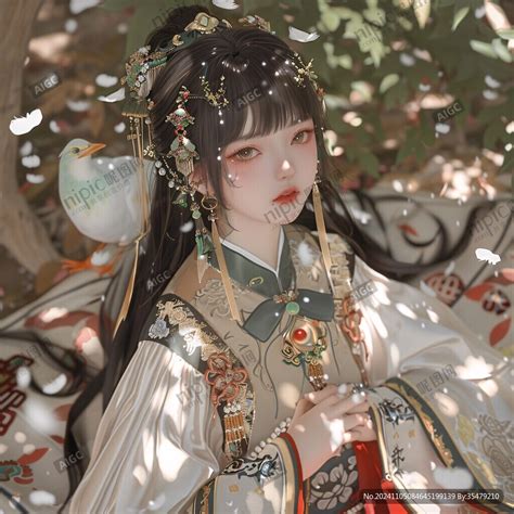 古风头像红木簪图片女生