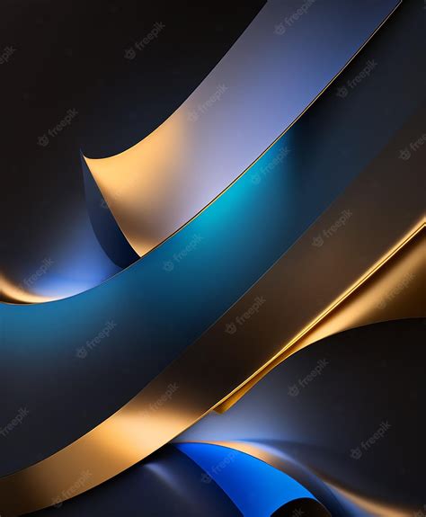 Premium Photo | Blue and gold wallpaper that says