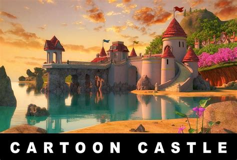 设计星素材分享平台 动画片城堡场景模型 Cartoon Castle Scene