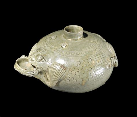 西晋 越窑青瓷蛙形水盂 大英博物馆藏-古玩图集网