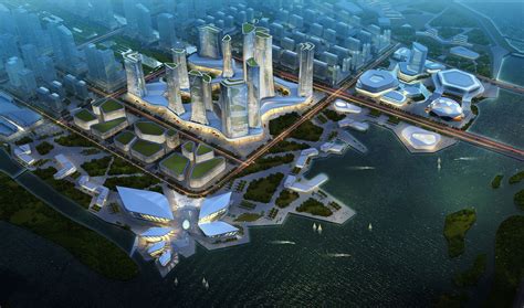 连云新城东部商务中心区城市设计 - 城市规划 - 汉通设计